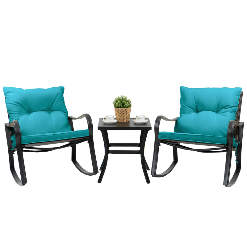 Kozyard Preciado Metal 2 - Person Seating Group with Cushions (3 Color Options)