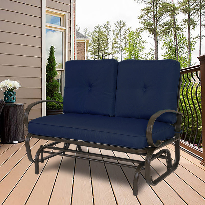 Kozyard Cozy Two Rocking Love Seats Glider Swing Bench/Rocker (3 Color Options)