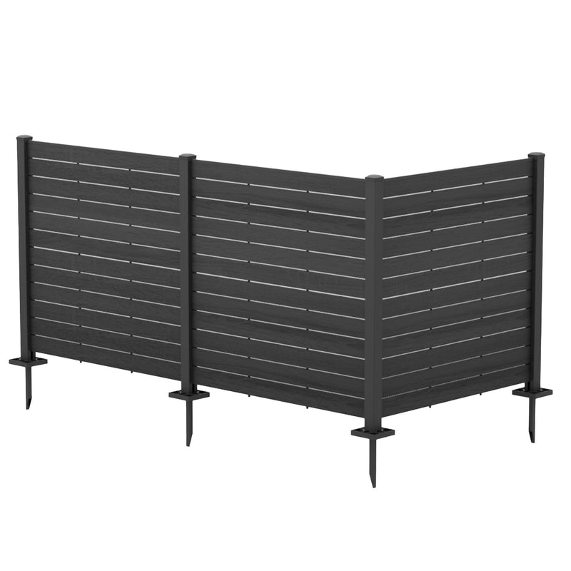 Kozyard 50"W x 47"H Outdoor Privacy Screens - Air Conditioner Fence Panels, Pool Equipment Enclosure, Trash Can Screens Fence Kit for Outside Backyard Patio