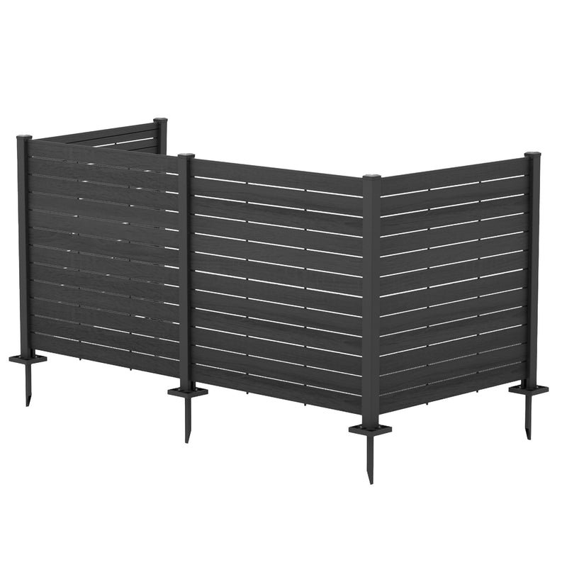 Kozyard 50"W x 47"H Outdoor Privacy Screens - Air Conditioner Fence Panels, Pool Equipment Enclosure, Trash Can Screens Fence Kit for Outside Backyard Patio