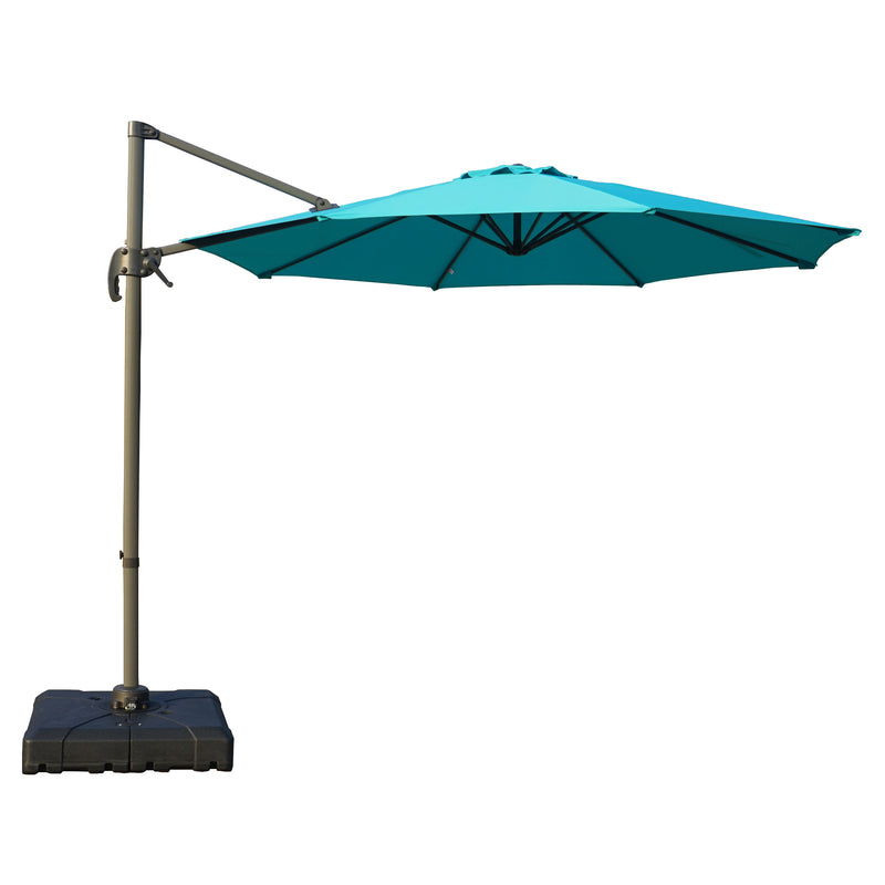 Kozyard Outdoor Large Umbrella Base/Stand Heavy Duty Universal Design for Weighted Commercial or Residential Patio & Deck Big Mobile Sun Shade