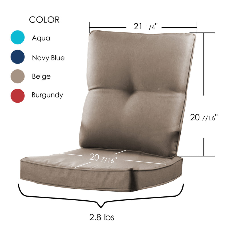 Kozyard Isabella High Swivel Bar Chair Cushion (4 Color Options)