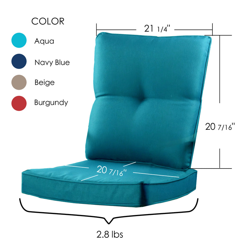 Kozyard Isabella High Swivel Bar Chair Cushion (4 Color Options)