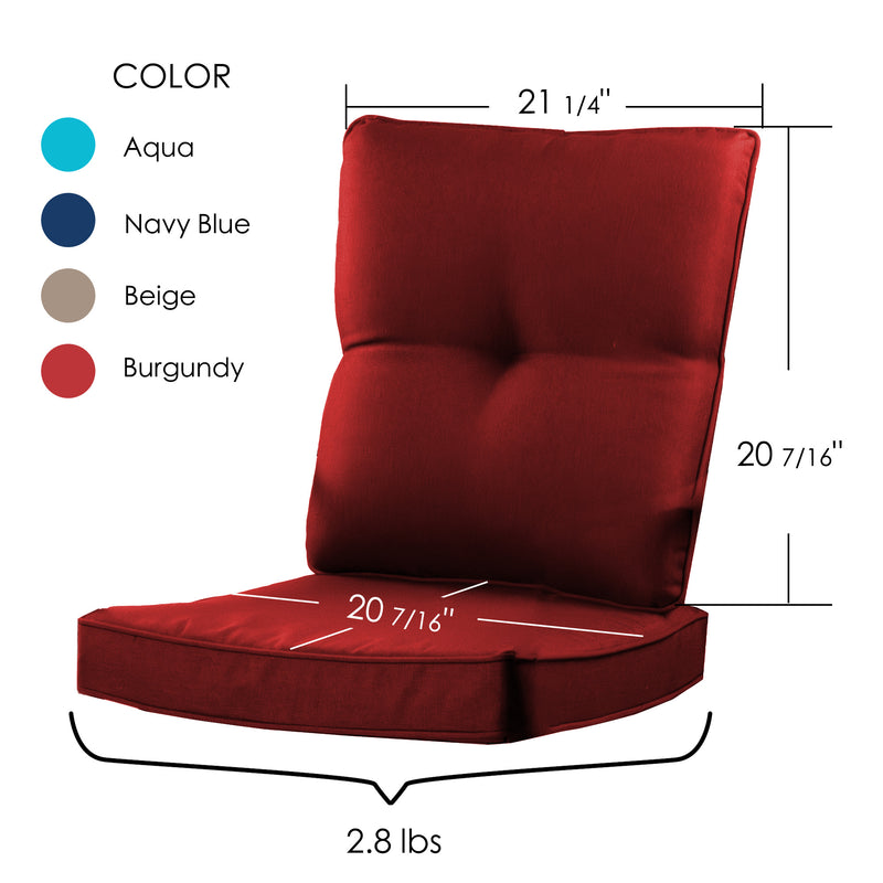 Kozyard Isabella High Swivel Bar Chair Cushion (4 Color Options)