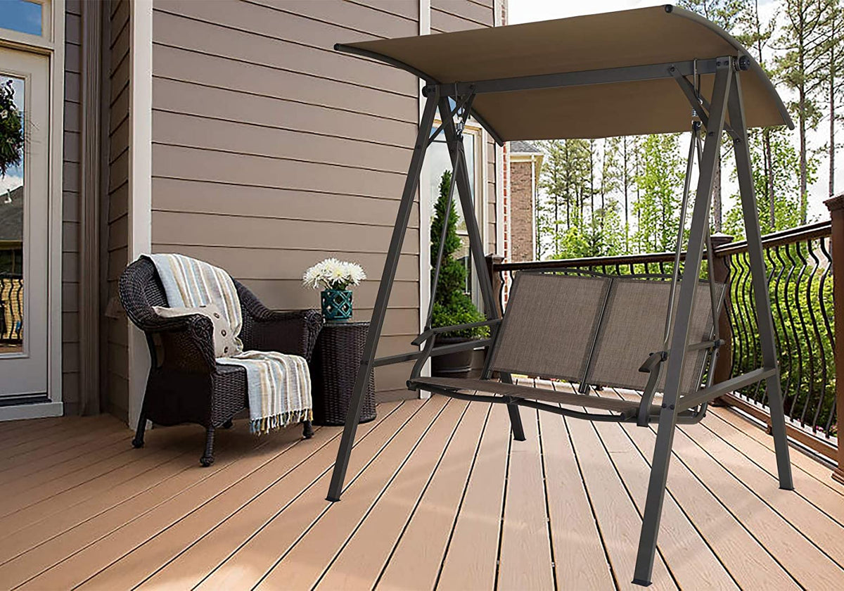 2 seat patio swing best sale