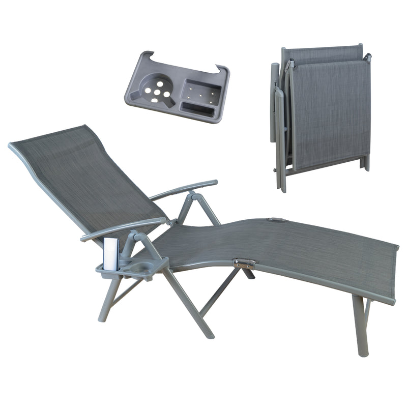 Kozyard Cozy Aluminum Reclining Lounge Chair - Perfect for Beach, Yard
